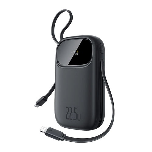 Baterie Externa Baseus Enerfill FC31 (P10082106123-00), USB, Type-C, cu Cable, 22.5W, 10000mAh, Afisaj Digital, Negru