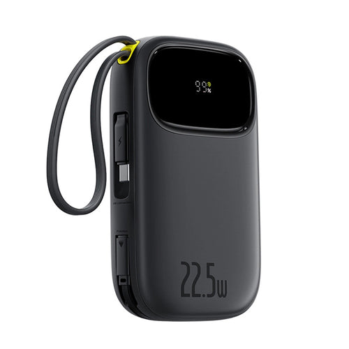 Baterie Externa Baseus Enerfill FC31 (P10082106123-00), USB, Type-C, cu Cable, 22.5W, 10000mAh, Afisaj Digital, Negru