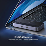Adaptor UGREEN Adapter CM691 (45784), Sharing Switch 2xUSB-C & Mini USB Input, 3xUSB & USB-C Output, 10Gbps, Plug&play