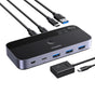 Adaptor UGREEN Adapter CM691 (45784), Sharing Switch 2xUSB-C & Mini USB Input, 3xUSB & USB-C Output, 10Gbps, Plug&play