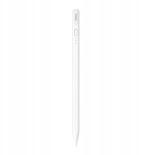 Stylus pen Baseus Smooth Writing 3 Series (P80080805213-01), Reincarcabil, Type-C, LDS Technology, Respingere palma, alb