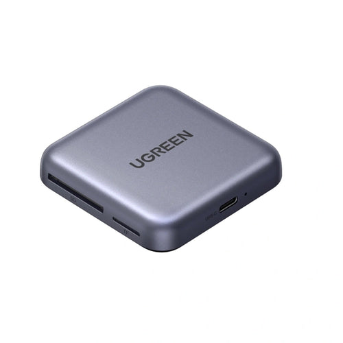 Cititor de carduri UGREEN Magnetic Card Reader CM898 (65095), 2x Type-C, SD/TF Card, PD100W Incarcare rapida, 312MB/s, 4K, 2TB, gri