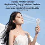 Yesido Mini Handheld Fan (YF15), cu Phone Stand, 3x Speed Levels, Low Noise, 1200mAh, Negru