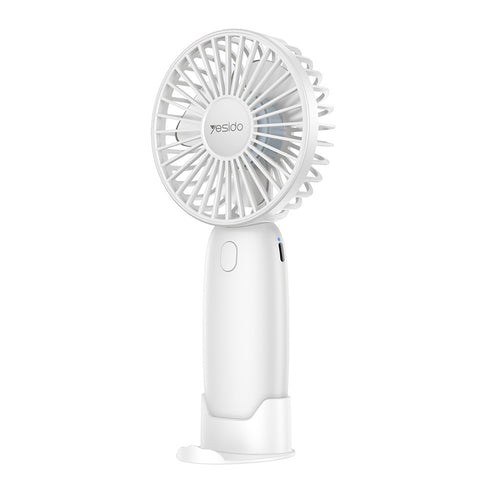Yesido Mini Handheld Fan (YF15), cu Phone Stand, 3x Speed Levels, Low Noise, 1200mAh, Negru