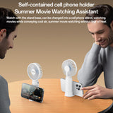 Yesido Mini Handheld Fan (YF15), cu Phone Stand, 3x Speed Levels, Low Noise, 1200mAh, Negru