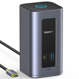 Hub USB Baseus Docking station Nomos NU1 Air (B0114400), 12 Ports, 10Gbps, 100W PD, 4K Displays, gri