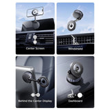Suport auto UGREEN LP970 (75666), MagSafe, pentru Bord, 360A° Rotativ, Sigur Fit, Prindere magnetica, Ventuza, negru