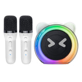 Boxa portabila Yesido Wireless Karaoke Speaker (YSW36), cu 2x Microphones 300mAh, Bluetooth 5.3, TF Card, USB, AUX, 1200mAh, 5W, alb