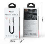 Cablu audio Yesido Cablu audio (YAU82), Bluetooth Car Player, USB to Jack 3.5mm, Coil Design, Nylon Braided, 1.4m, negru