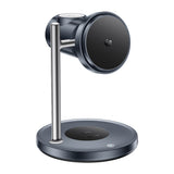 Incarcator wireless 3in1 Yesido (DS40), pentru Phone, Earphone, Watch cu Touch Switch, Fan, Qi2.2, 25W, Type-C Cable, negru