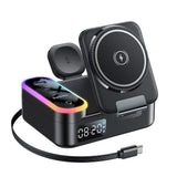 Incarcator wireless Yesido (DS38), 8in1, MagSafe, Incarcare rapida, pentru iPhone, Apple Watch, Earbuds, 65W, negru