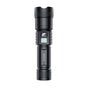 Yesido Flashlight (TC11), Telescopic Zoom, White Laser LED, 3x Modes, reincarcabil, afisaj digital, 3W, 1200mAh, Negru