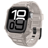 Curea pentru Apple Watch 10 42mm, Spigen Rugged Armor Pro V2 (ACS10496), bej
