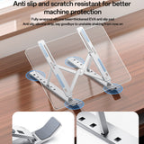 Yesido Laptop Holder (LP07), Stable & Secure Design, 7-Level Height Adjustment, Aluminum Alloy, pentru 13-20 Laptops, Argintiu