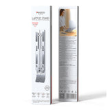 Yesido Laptop Holder (LP07), Stable & Secure Design, 7-Level Height Adjustment, Aluminum Alloy, pentru 13-20 Laptops, Argintiu