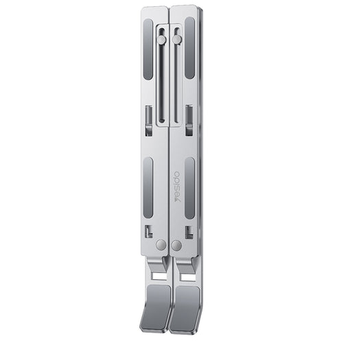 Yesido Laptop Holder (LP07), Stable & Secure Design, 7-Level Height Adjustment, Aluminum Alloy, pentru 13-20 Laptops, Argintiu