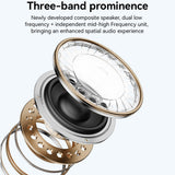 Casti wireless Yesido (YSP24), cu Bluetooth V5.4, Open-ear Design, Three-band Prominence, Touch, 400mAh, USB-C, negru