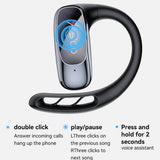Casti wireless Yesido (YSP24), cu Bluetooth V5.4, Open-ear Design, Three-band Prominence, Touch, 400mAh, USB-C, negru