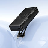 Baterie externa Borofone (BJ79A), cu USB-C, USB, Lightning Cables, USB, Type-C, Indicator LED, 20000mAh, negru