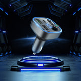 Modulator FM Borofone si Incarcator auto Broad (BC48), Bluetooth V5.0, 2x USB, Type-C, QC3.0, 18W, U-Disk, negru