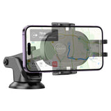 Suport auto Borofone Grand (BH93), cu Ventuza, pentru Bord/Parbriz, 360A° Adjust, Telescopic Brat, 4.5a€“7, negru