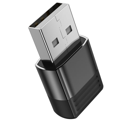 Adaptor Borofone OTG Adapter (BV18), USB2.0 Male to Type-C Female, Data Transmission, Fast Charge Up to 3A, Negru