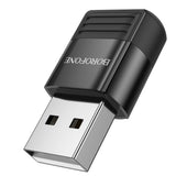 Adaptor Borofone OTG Adapter (BV18), USB2.0 Male to Type-C Female, Data Transmission, Fast Charge Up to 3A, Negru