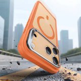 Husa pentru iPhone 17 Pro, ESR Classic Hybrid HaloLock Kickstand, portocaliu
