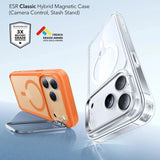 Husa pentru iPhone 17 Pro, ESR Classic Hybrid HaloLock Kickstand, portocaliu