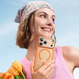 Husa pentru iPhone 17 Pro, ESR Classic Hybrid HaloLock Kickstand, portocaliu