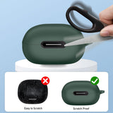 Husa casti pentru AirPods Pro 1/2, Techsuit Silicone Case Smooth Ultrathin Material, negru