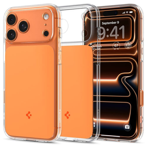Husa pentru iPhone 17 Pro, Spigen Ultra Hybrid T MagSafe (ACS10477), portocaliu