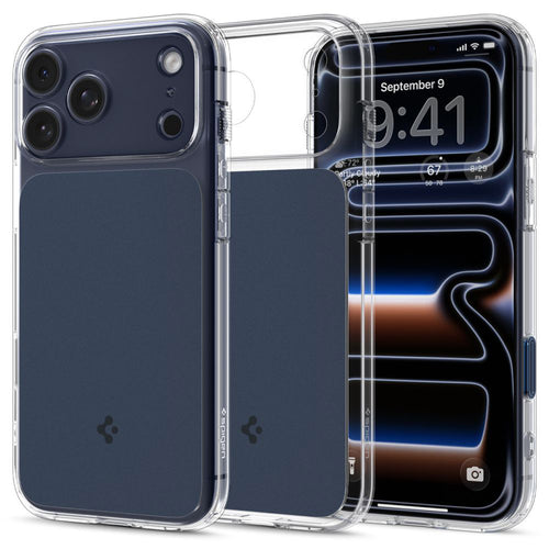 Husa pentru iPhone 17 Pro, Spigen Ultra Hybrid T MagSafe (ACS10476), bleumarin