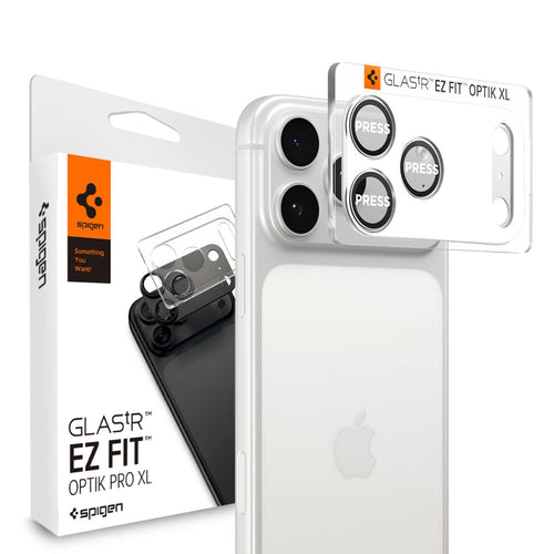 Folie de protectie pentru iPhone 17 Pro Max, Spigen Optik.tR EZ Fit Pro XL Camera Glass (AGL10652)