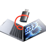 Adaptor Mcdodo Adapter (OT-3810), cu Silicon Hook, Aluminium Alloy, USB to Type-C, 5Gbps, Portabil Design, Plug&play