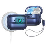 Husa casti pentru AirPods Pro 3, ESR, Pulse Magnetic Flicklock Dark, alb