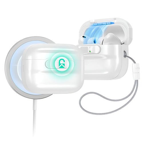 Husa casti pentru AirPods Pro 3, ESR, Pulse Magnetic Flicklock, alb