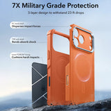 Husa pentru iPhone 17 Pro, ESR Cyber Armor Kickstand, negru