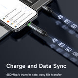 Adaptor Mcdodo Adapter Auto Power Off (OT-2590), USB-C to Lightning, 36W, 3A, 480Mbps, E-Mark Chip, Fast Charge