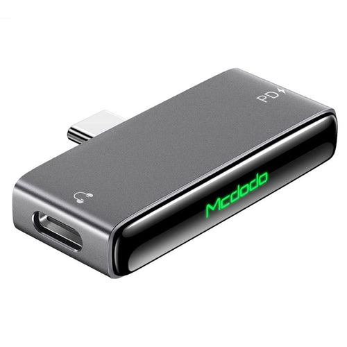 Adaptor Mcdodo Audio Adapter (CA-7670), Type-C to 2x Type-C, PD60W Fast Charge, Hi-Res, DAC Chip, Suport Call Function