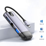 Hub USB Mcdodo Hub (HU-7420), 10in1, 2x USB2.0, 2x USB3.0, USB-C PD100W, VGA, HDMI 4K, LAN, SD/TF Slot, 5Gbps, Type-C Cable, gri