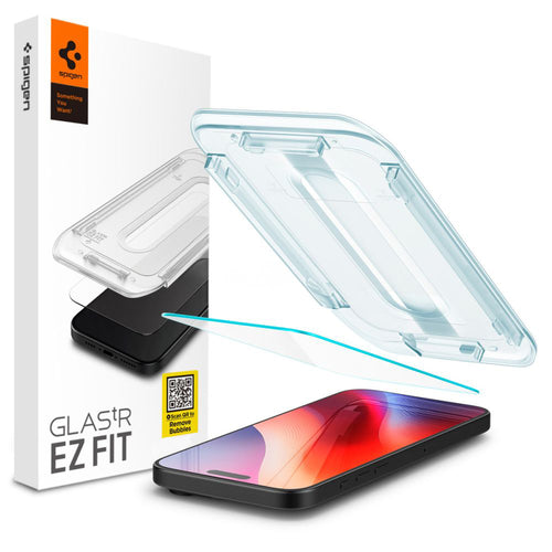 Folie de protectie pentru iPhone 16 Pro, Spigen Glas.tR EZ-FIT (AGL07935)