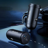 Incarcator auto Mcdodo Obsidian Series (CC-7491), Type-C, PD30W, Smart IC, Mini Size, 1.2m, negru