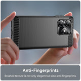 Husa pentru Honor X5c Plus, Techsuit Carbon Silicone, albastru
