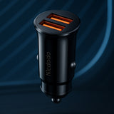 Incarcator auto Mcdodo (CC-6602), Dual port, 12W, Fireproof PC, 12-24V, negru