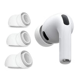 Husa casti pentru AirPods Pro 3, Techsuit Pack Replacement Ear Tips Airvibe Et2 Premium Silicone Xs S L Sizes, alb