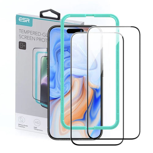 Folie de protectie pentru iPhone 16 Pro Max, ESR Tempered Glass (2 pack)
