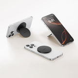 Suport de birou Mcdodo Pliabil Magnetic Phone Stand (MR-7910), cu Multi-Angle Support, Piele, negru