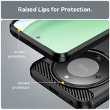 Husa pentru Honor Magic8 Lite, Techsuit Carbon Silicone, albastru