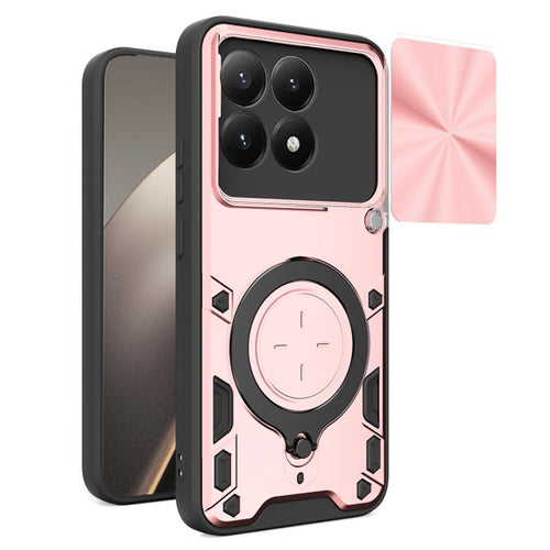 Husa pentru Xiaomi 15T, Techsuit CamGuard Pro, roz auriu